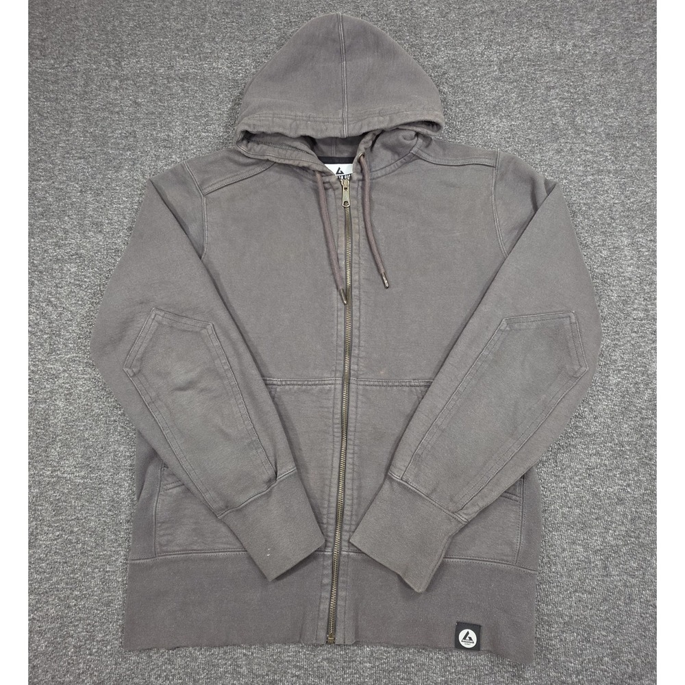 American Giant Heavy Hoodie Mens Size Medium Classic Full Zip  Grey Made in USA